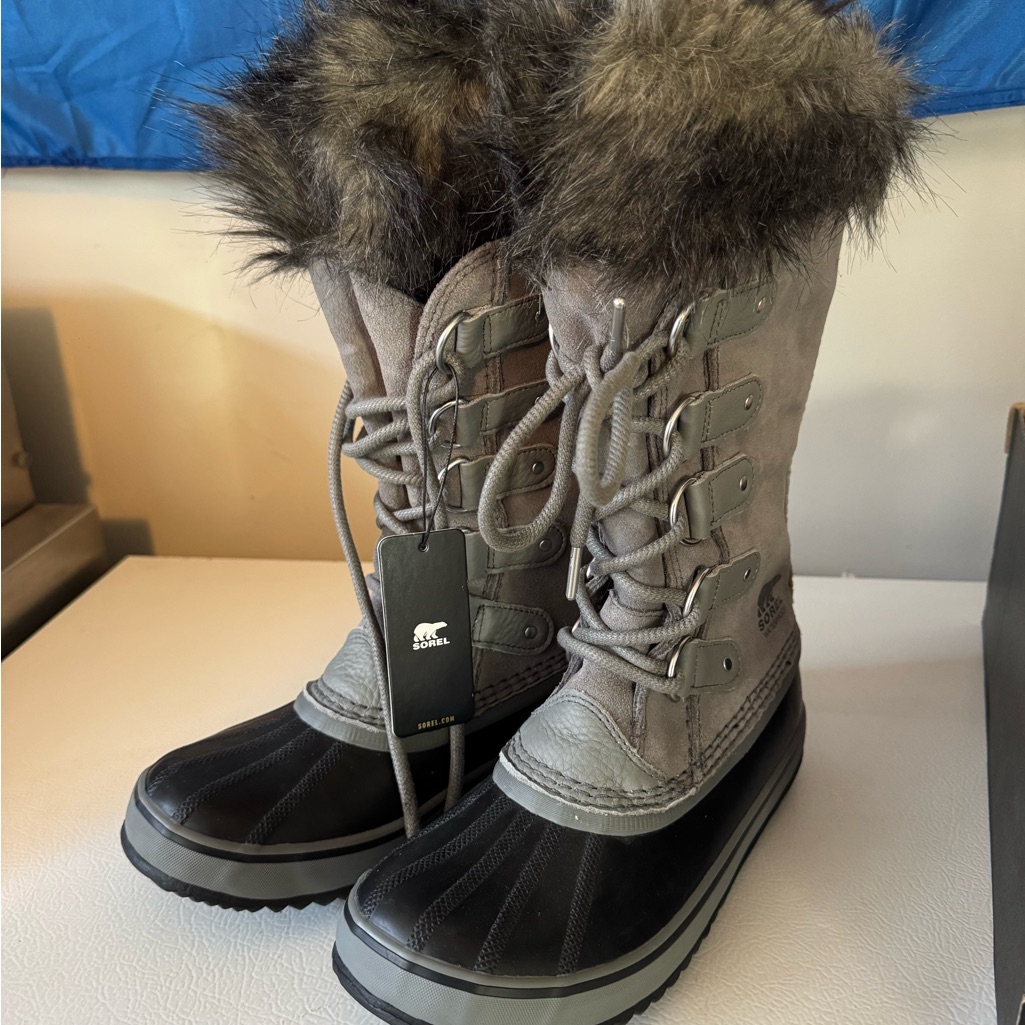 Sorel Joan Of Arctic Winter Boots With Faux Fur Size 7.5 Nwt